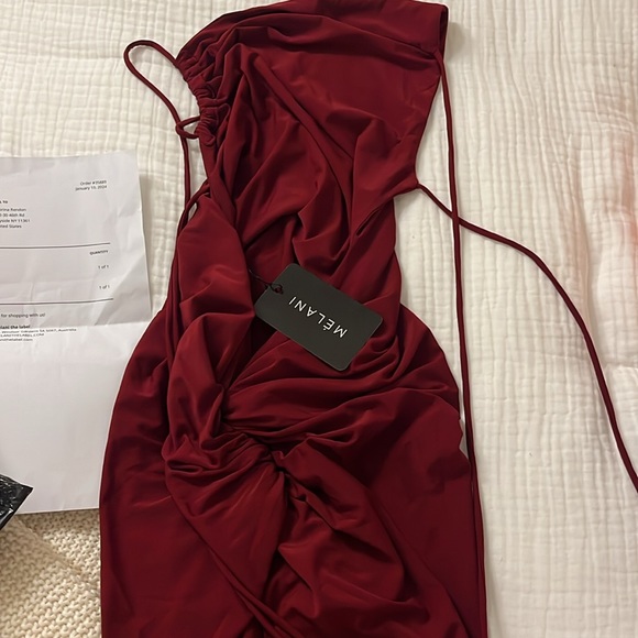 Melanie The Label Gia Gown Wine - Picture 3 of 8